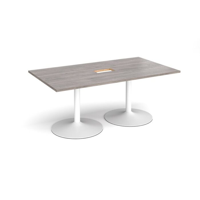 DAMS Trumpet base rectangular boardroom table 1800mm-34296