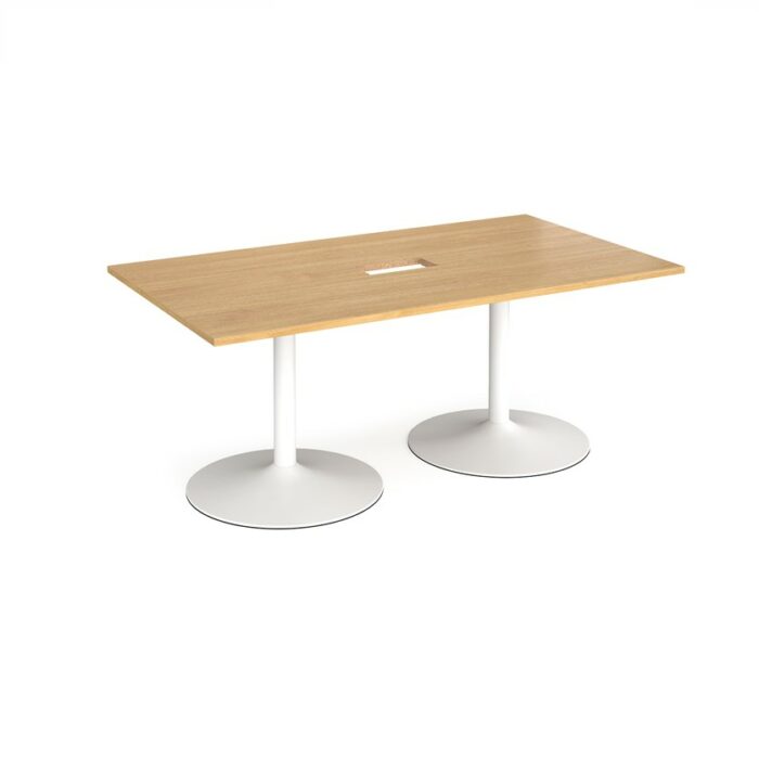 DAMS Trumpet base rectangular boardroom table 1800mm-34300