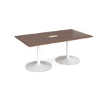 DAMS Trumpet base rectangular boardroom table 1800mm-34298