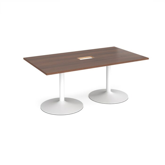 DAMS Trumpet base rectangular boardroom table 1800mm-34298