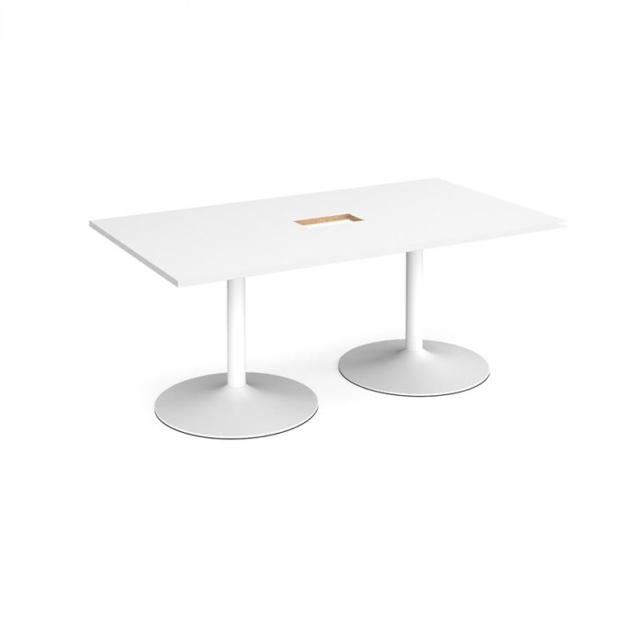 DAMS Trumpet base rectangular boardroom table 1800mm-34297