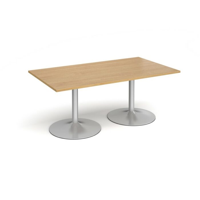 DAMS Trumpet base rectangular boardroom table 1800mm-34277