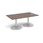 DAMS Trumpet base rectangular boardroom table 1800mm-34278