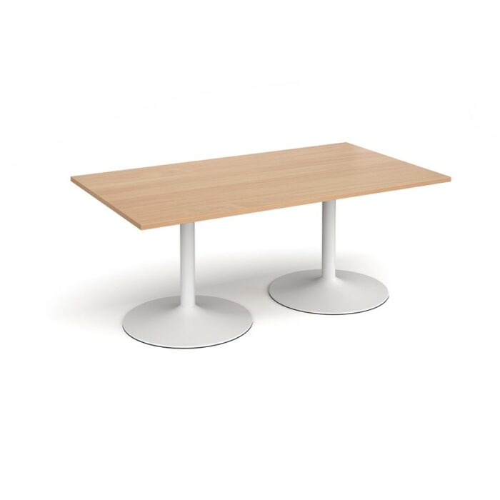 DAMS Trumpet base rectangular boardroom table 1800mm-34284