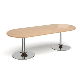 DAMS Trumpet base radial end boardroom table-0