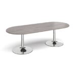 DAMS Trumpet base radial end boardroom table-34367