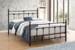 birlea Atlas metal white lacquer Bed-7744