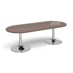 DAMS Trumpet base radial end boardroom table-34368