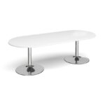 DAMS Trumpet base radial end boardroom table-34369