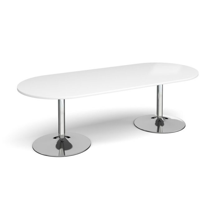 DAMS Trumpet base radial end boardroom table-34369