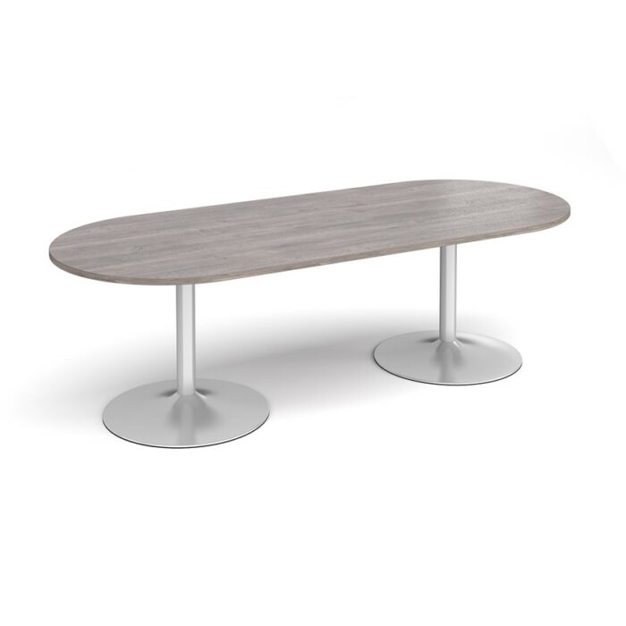 DAMS Trumpet base radial end boardroom table-34376