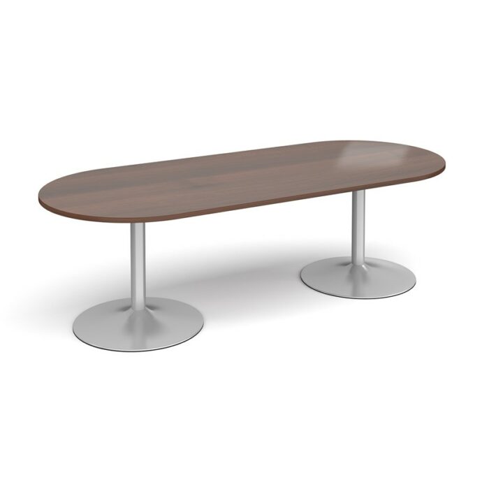 DAMS Trumpet base radial end boardroom table-34372