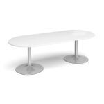 DAMS Trumpet base radial end boardroom table-34374