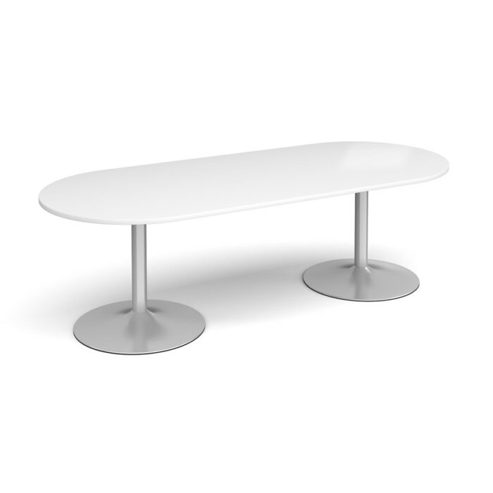 DAMS Trumpet base radial end boardroom table-34374