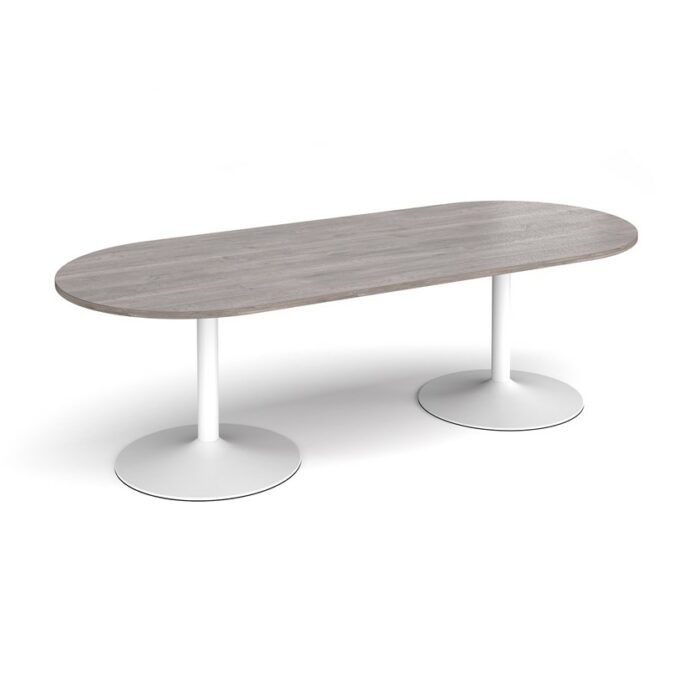 DAMS Trumpet base radial end boardroom table-34379