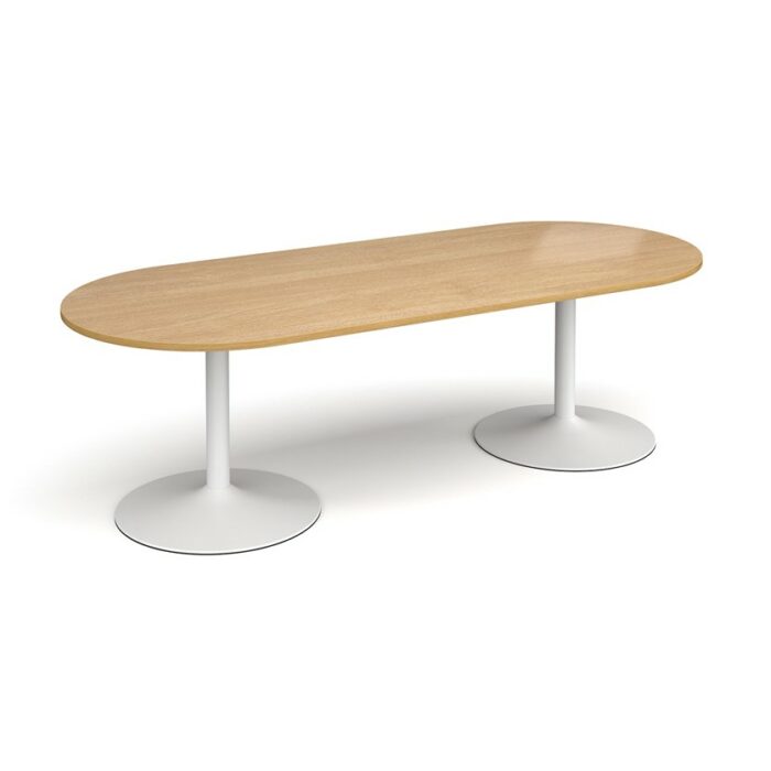 DAMS Trumpet base radial end boardroom table-34380