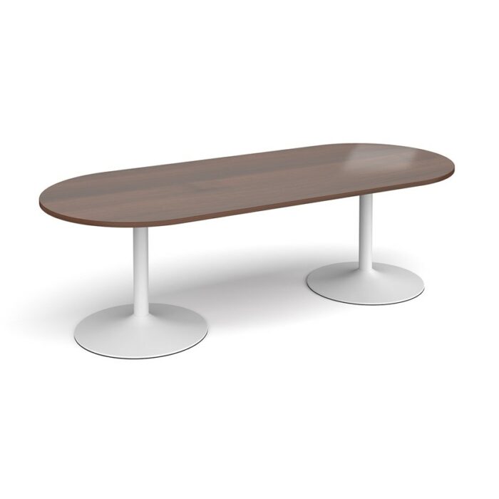 DAMS Trumpet base radial end boardroom table-34378