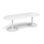 DAMS Trumpet base radial end boardroom table-34377