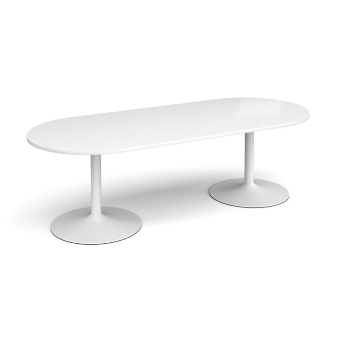 DAMS Trumpet base radial end boardroom table-34377