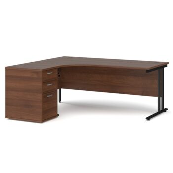 Big Deals Dams Ergo Desk with 3 Drawer Pedestal-0