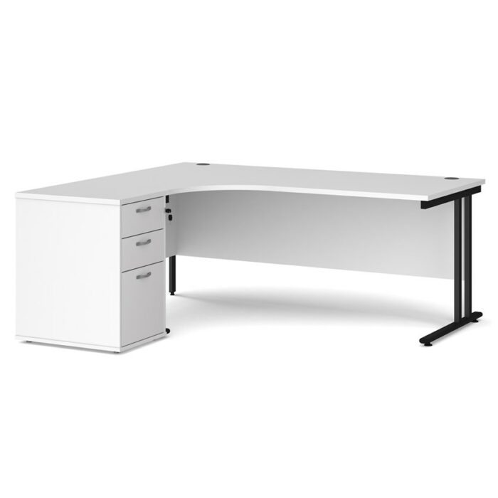 Big Deals Dams Ergo Desk with 3 Drawer Pedestal-21559