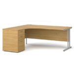 Big Deals Dams Ergo Desk with 3 Drawer Pedestal-21568