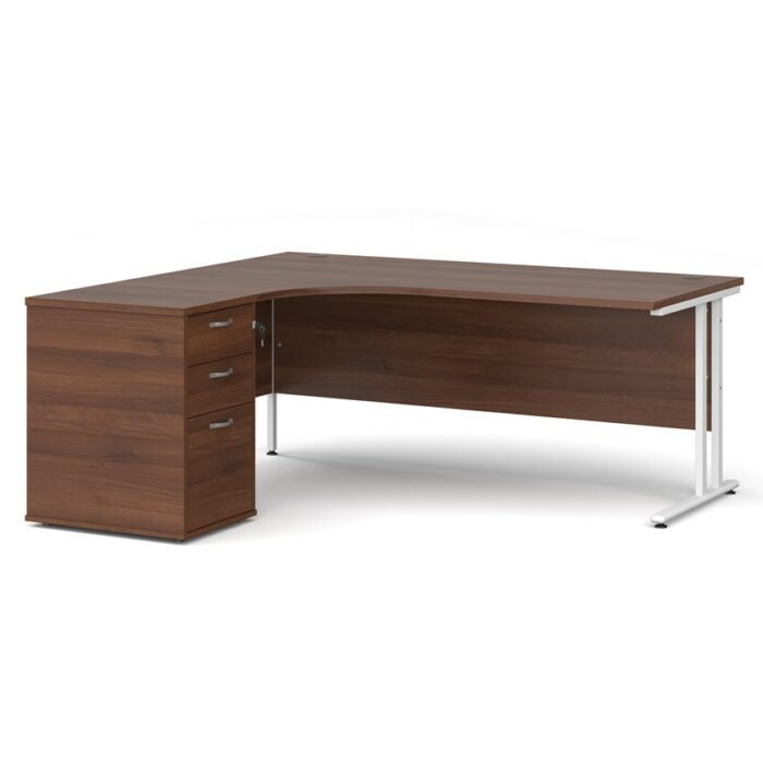 Big Deals Dams Ergo Desk with 3 Drawer Pedestal-21567