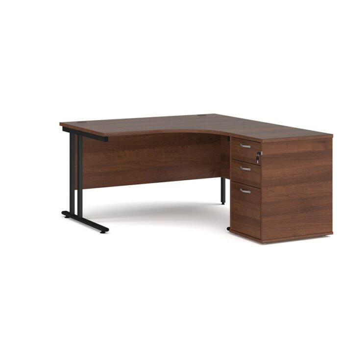 Big Deals Dams Ergo Desk with 3 Drawer Pedestal-21577