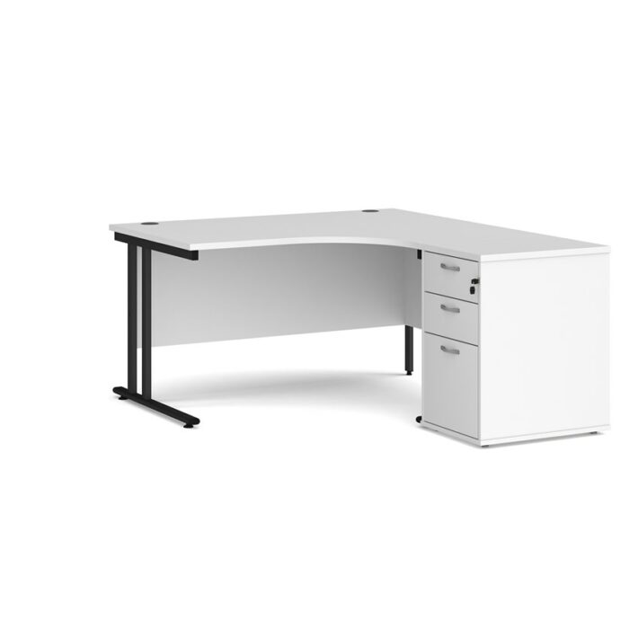 Big Deals Dams Ergo Desk with 3 Drawer Pedestal-21572
