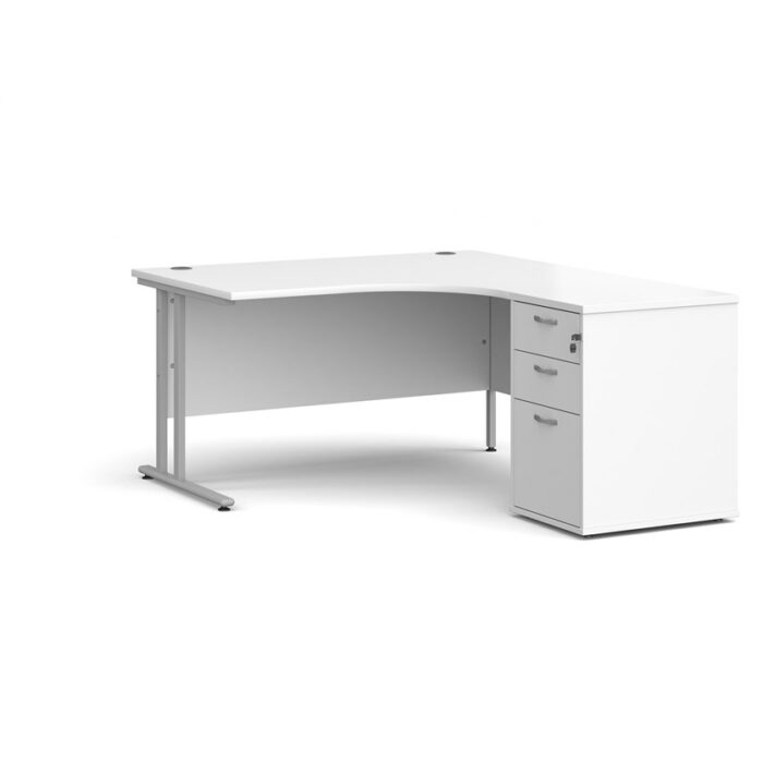 Big Deals Dams Ergo Desk with 3 Drawer Pedestal-21573