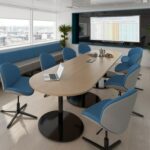 DAMS Eternal radial end boardroom table-9080