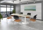 DAMS Trumpet base rectangular boardroom table 1800mm-12444