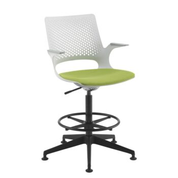 Dams Solus designer draughtsmans chair with upholstered seat-0