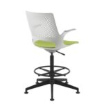 Dams Solus designer draughtsmans chair with upholstered seat-8590