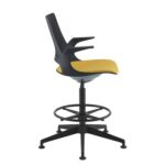 Dams Solus designer draughtsmans chair with upholstered seat-8589