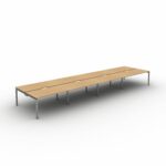 Mobili Soho2 8 Person Back to Back Desk-18439