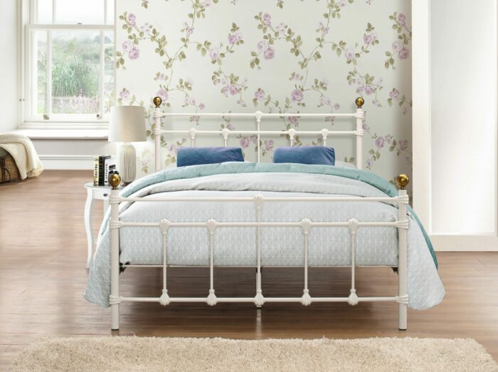 birlea Atlas metal white lacquer Bed-7745