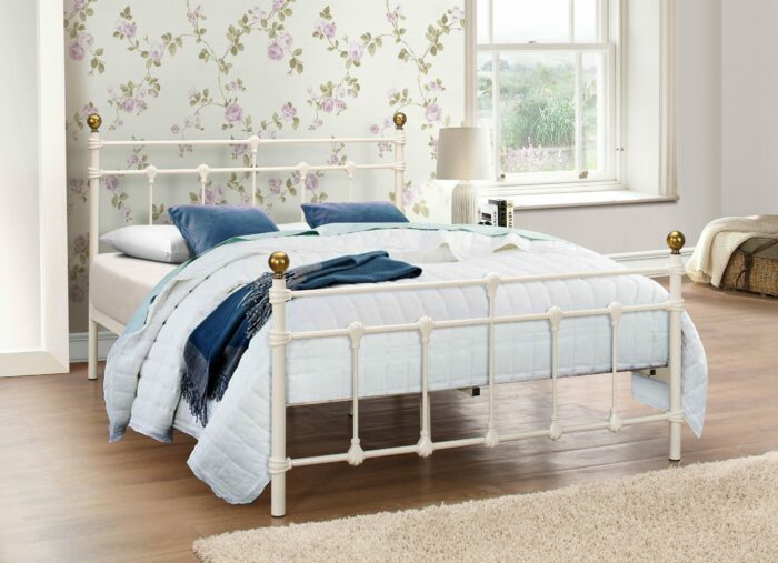 birlea Atlas metal white lacquer Bed-7742