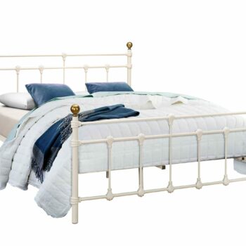 birlea Atlas metal white lacquer Bed-0
