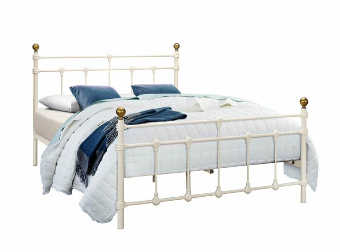 birlea Atlas metal white lacquer Bed-0