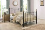 Birlea Bronte Metal Bed Frame black or cream -7747