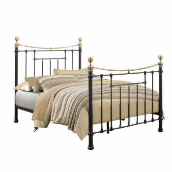 Birlea Bronte Metal Bed Frame black or cream -0
