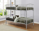 Birlea metal Corfu Bunk Bed silver-7937