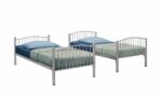 Birlea metal Corfu Bunk Bed silver-7939
