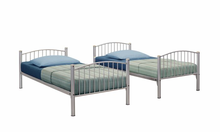 Birlea metal Corfu Bunk Bed silver-7939