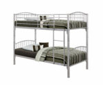 Birlea metal Corfu Bunk Bed silver-0