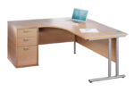 Big Deals Dams Ergo Desk with 3 Drawer Pedestal-9061