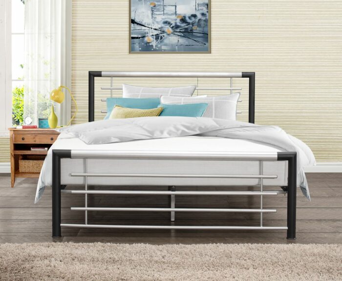 birlea Faro metal Bed black & silver-7762