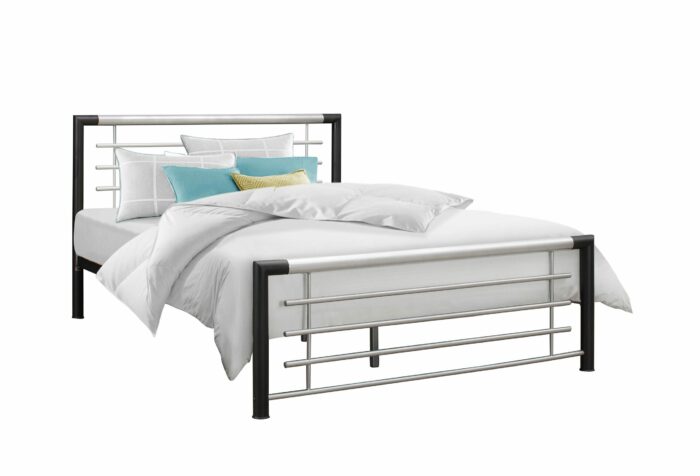 birlea Faro metal Bed black & silver-0