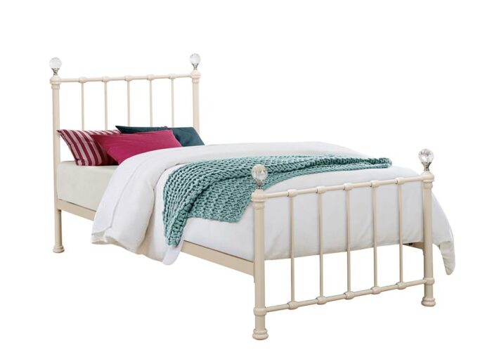 Birlea Jessica metal cream Bed-0